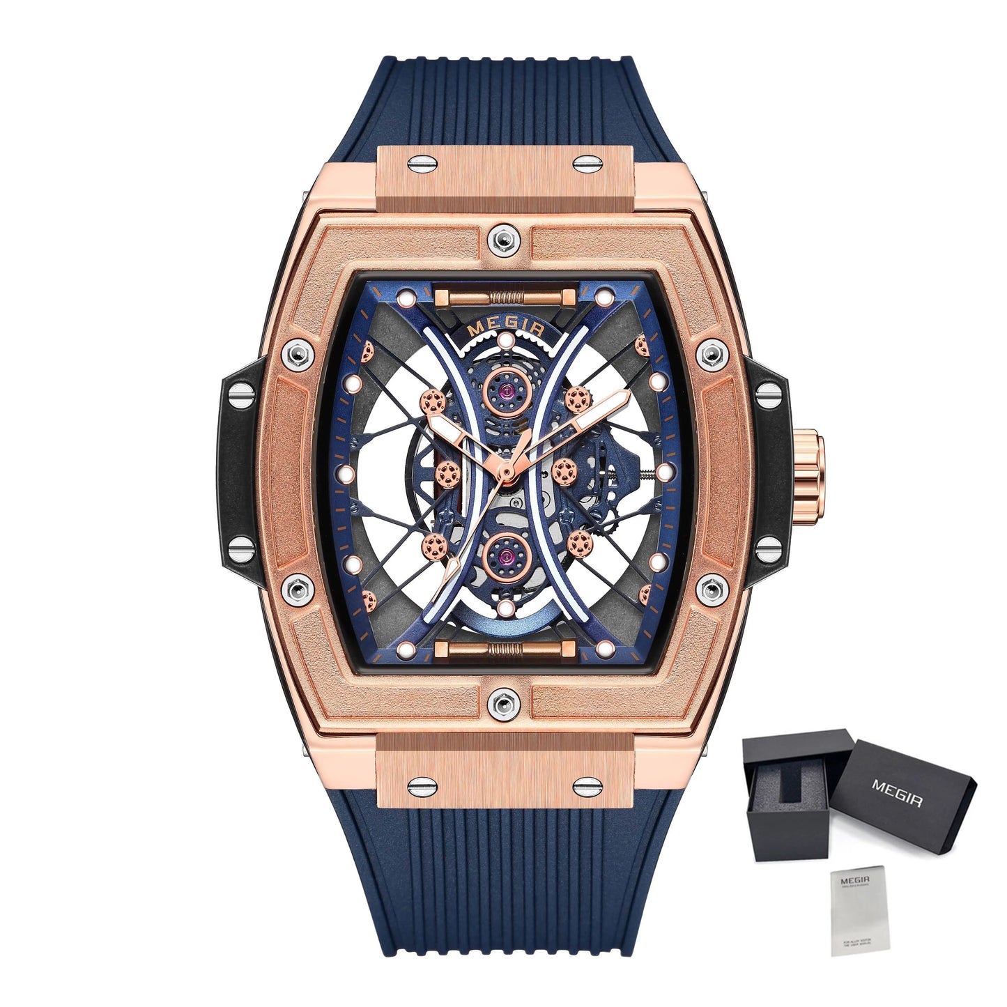 MEGIR Brand Luxury Quartz Watch for Men Fashion Military Sports Watches Waterproof Luminous Clock Wristwatch Reloj Hombre 8109-16