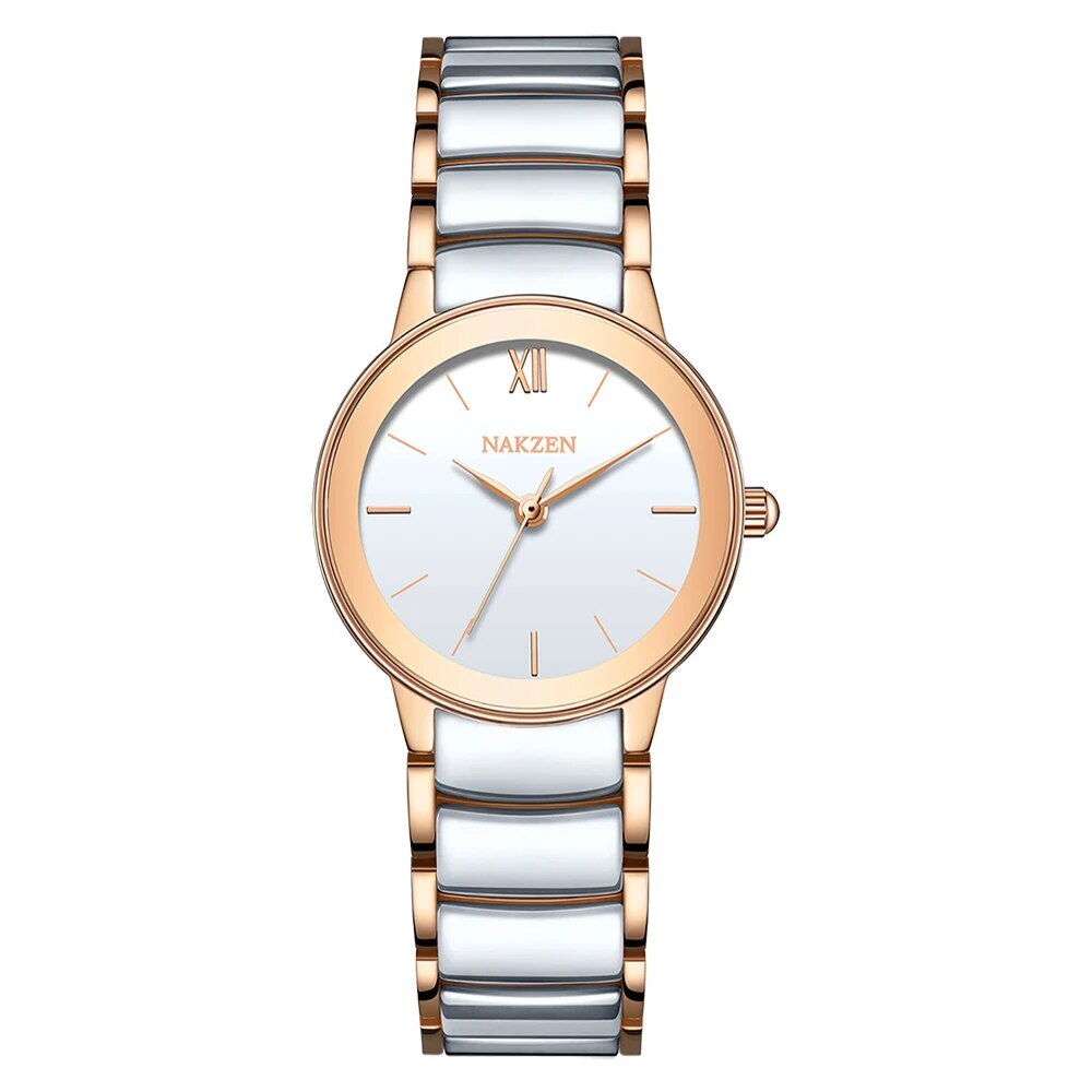 Ladies Quartz Watch Luxury Diamond Wristwatch Life Waterproof Stainless Steel Clock Gifts for Women White Watches Casual Relo-6