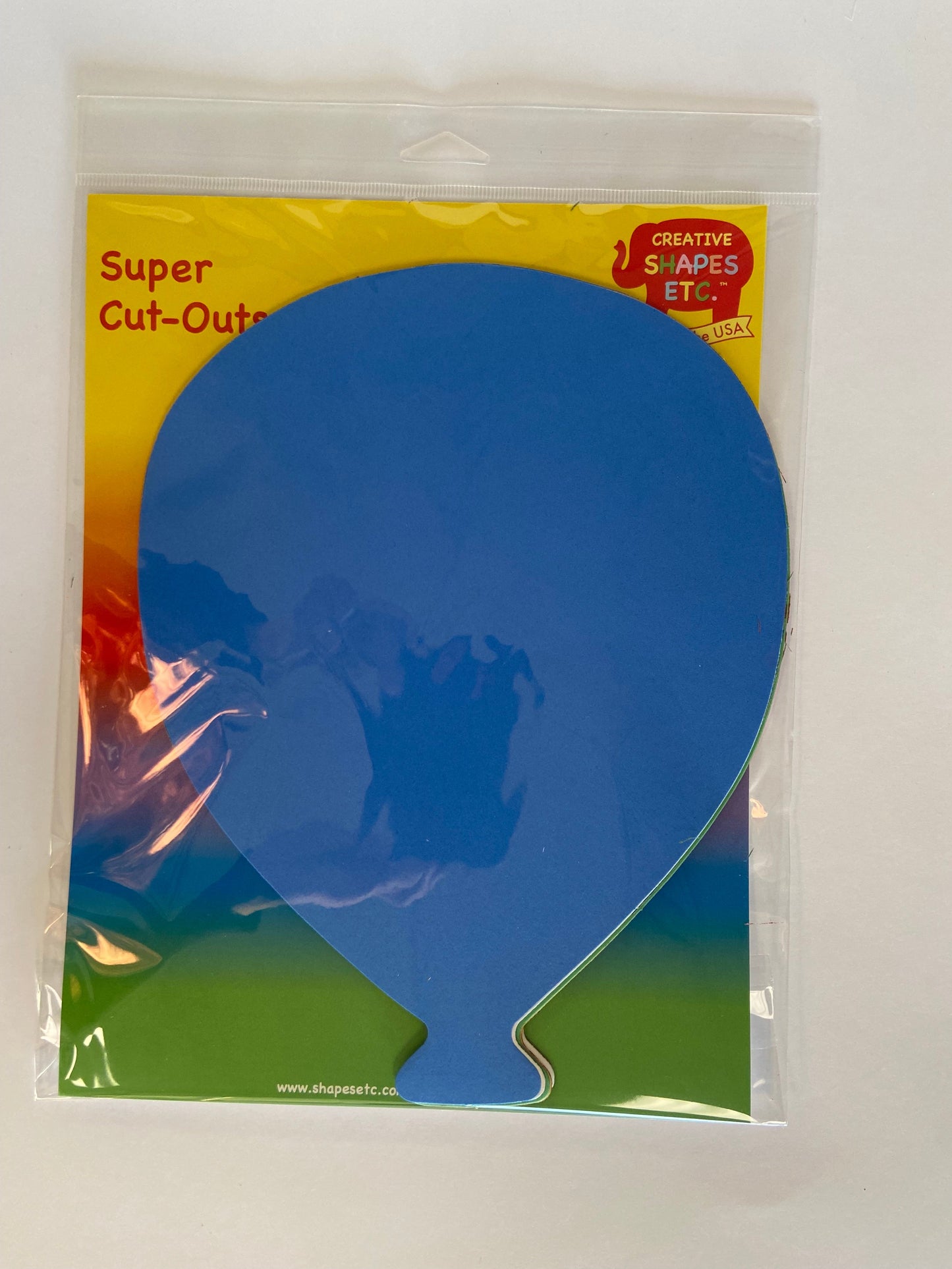 SHAPES ETC. Super Cut-Outs - Assorted Color Balloon-3