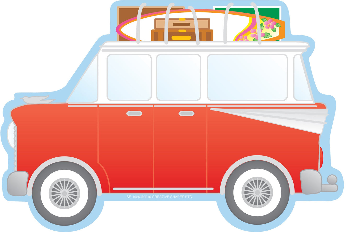 SHAPES ETC. Large Notepad - Beach Buggy-0