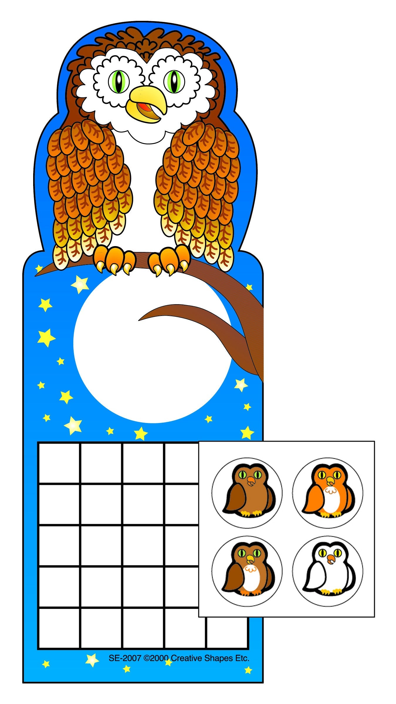 SHAPES ETC. Incentive Sticker Set - Owl-0