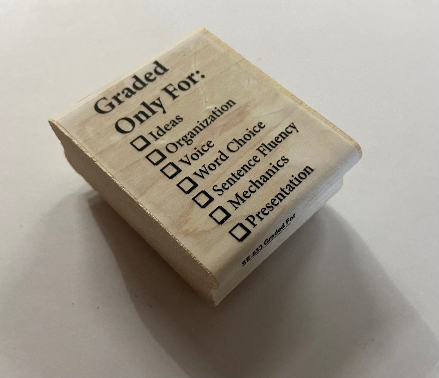 SHAPES ETC. Teacher's Stamp - Graded For-2