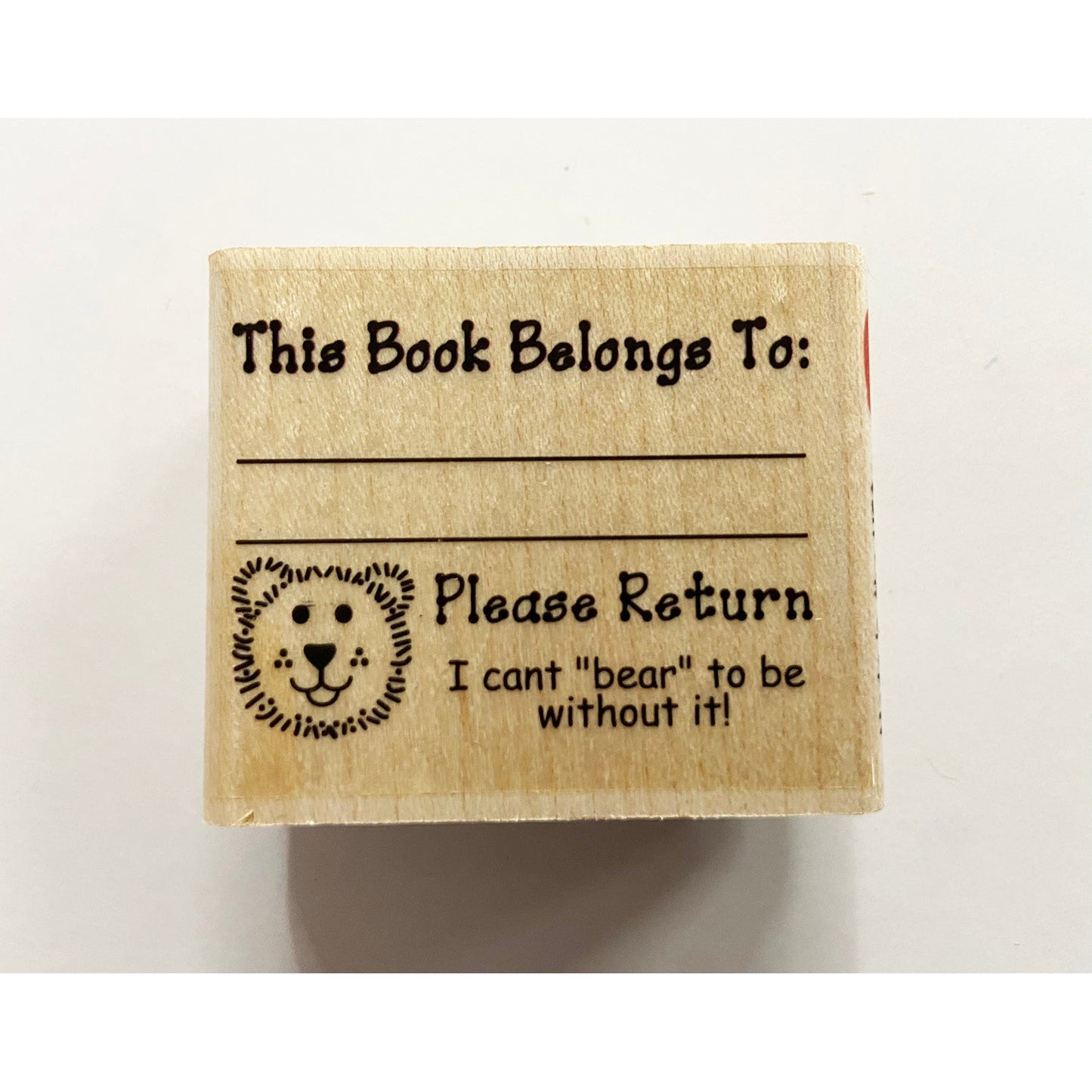SHAPES ETC. Teacher's Stamp - Bear Book Belongs-0