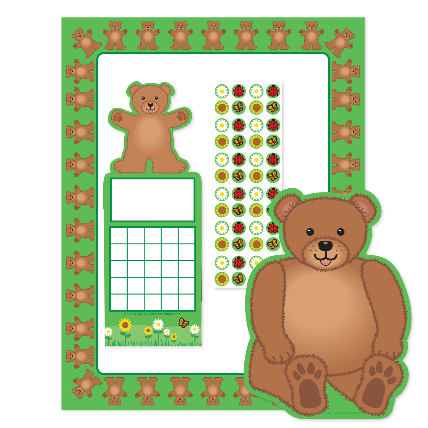 SHAPES ETC.SHAPES ETC. Stationery Set - Teddy Bear-0