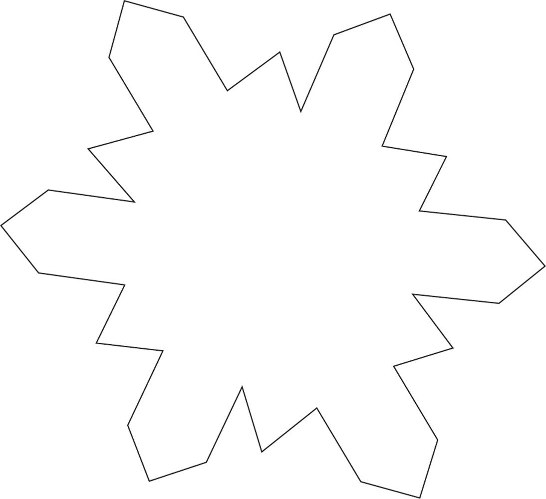 SHAPES ETC. Sticky Shape Notepad - Snowflake-0