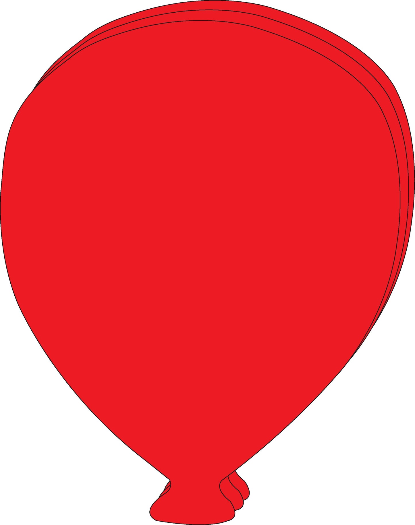 SHAPES ETC. Super Cut-Outs - Single Color Balloon-0