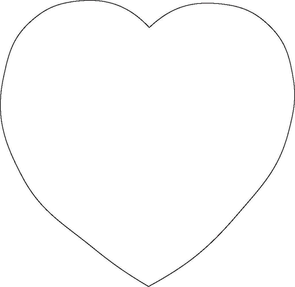 SHAPES ETC. Sticky Shape Notepad - White Heart-0