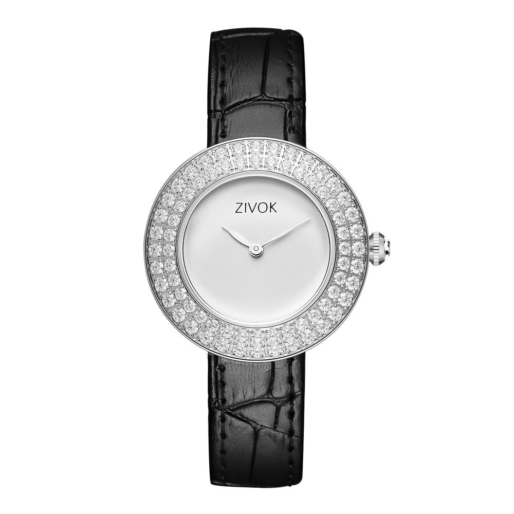 ZIVOK Brand Luxury Women Watches Diamond Ladies Quartz Watch Waterproof Clock Leather Strap Relogio Feminino-15
