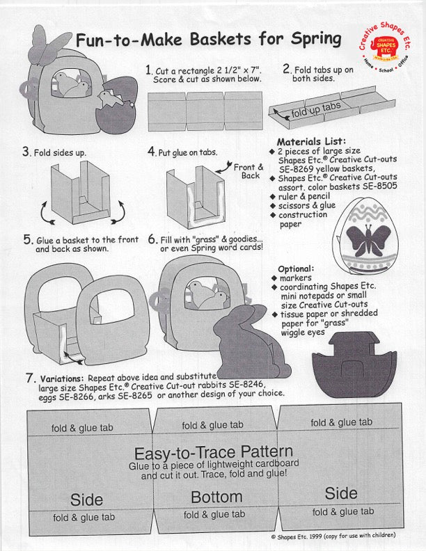 SHAPES ETC.Large Single Color Cut-Out - Chick-1