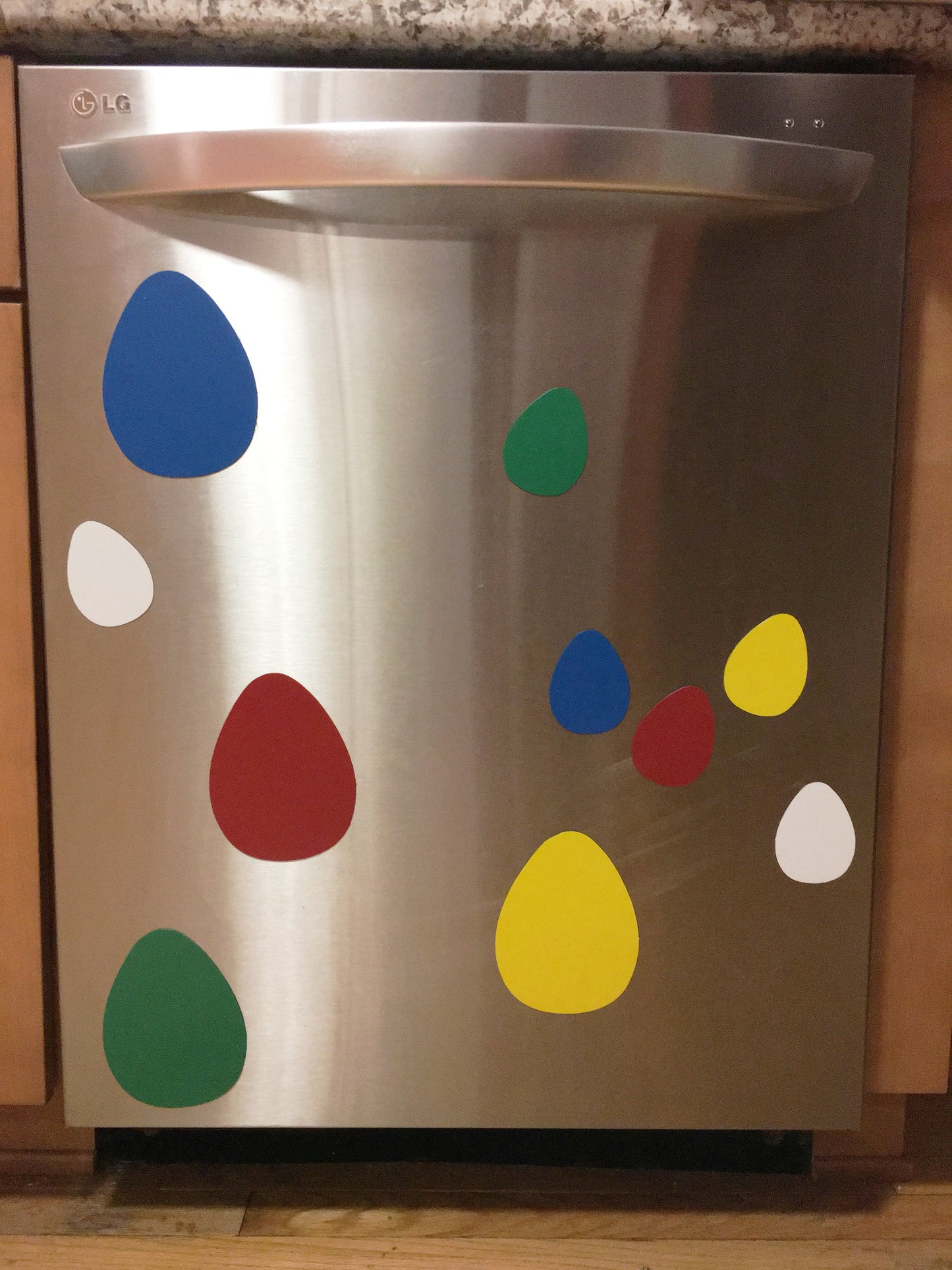 Die-Cut Magnetic - Large Single Color Egg-1