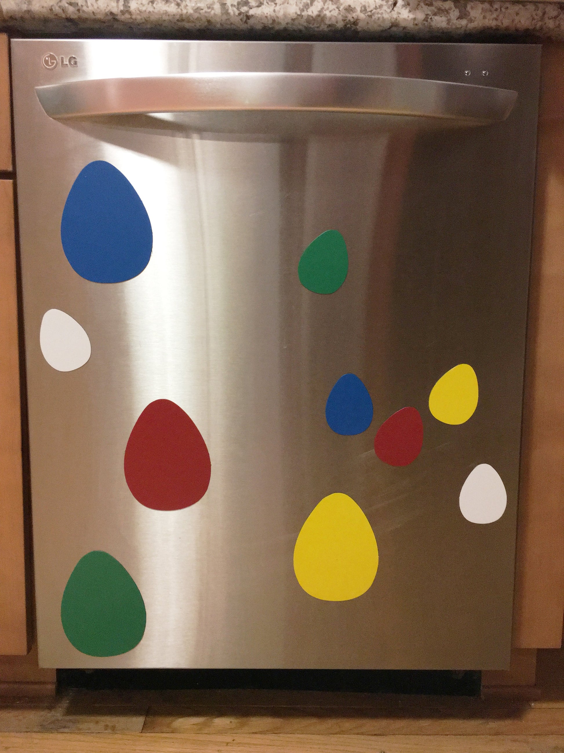Die-Cut Magnetic - Large Single Color Egg-1