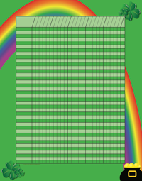 SHAPES ETC. Vertical Incentive Chart - St. Patrick's-0