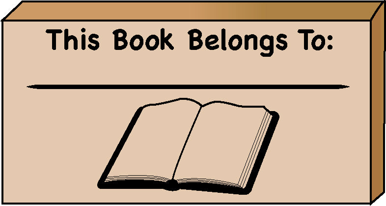 SHAPES ETC. Teacher's Stamp - This Book Belongs-0