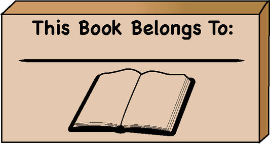 SHAPES ETC. Teacher's Stamp - This Book Belongs-0