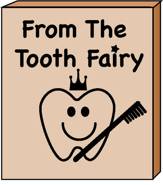 SHAPES ETC. Teacher's Stamp - From the Tooth Fairy-0