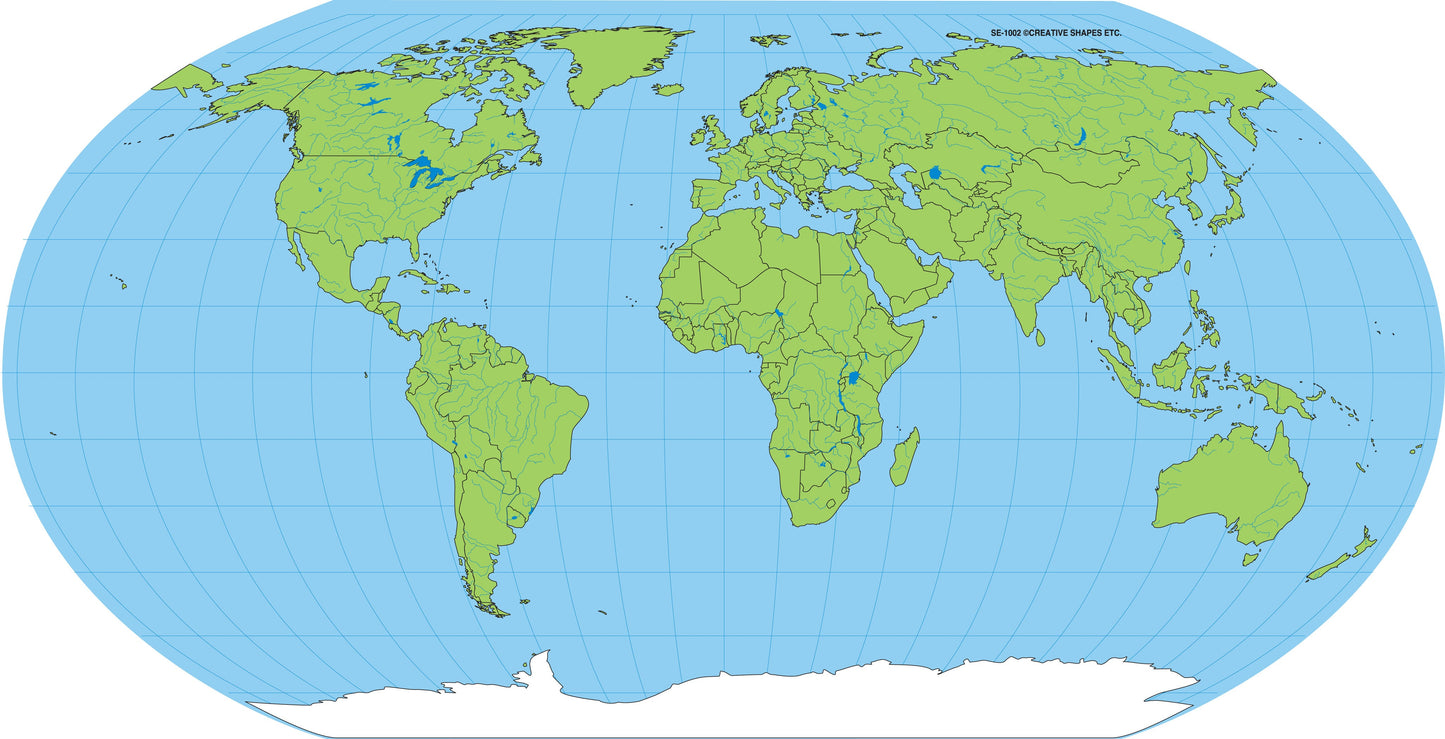 SHAPES ETC. Unlabeled World- Practice Map-0