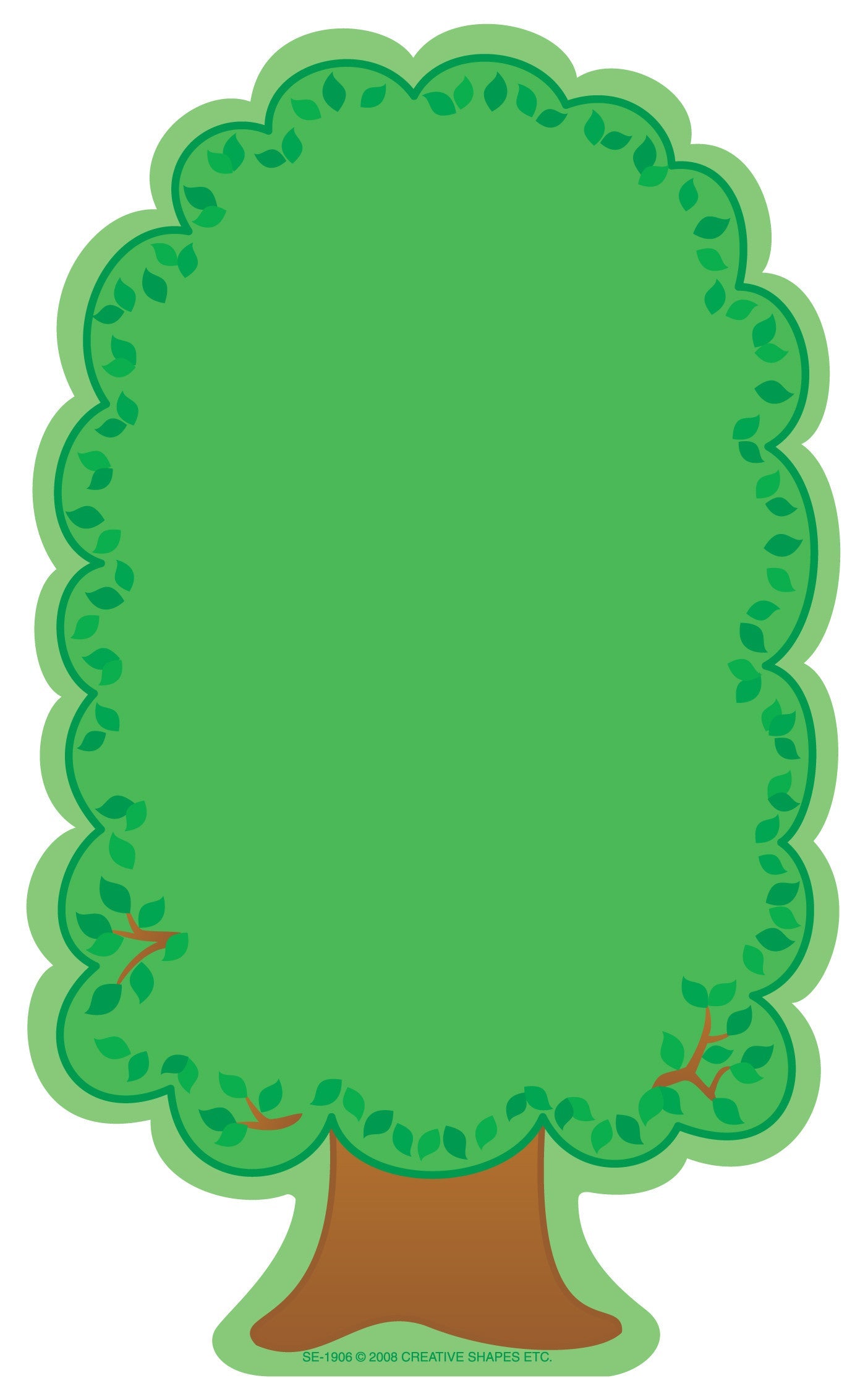 SHAPES ETC. Large Notepad - Tree/Summer-0