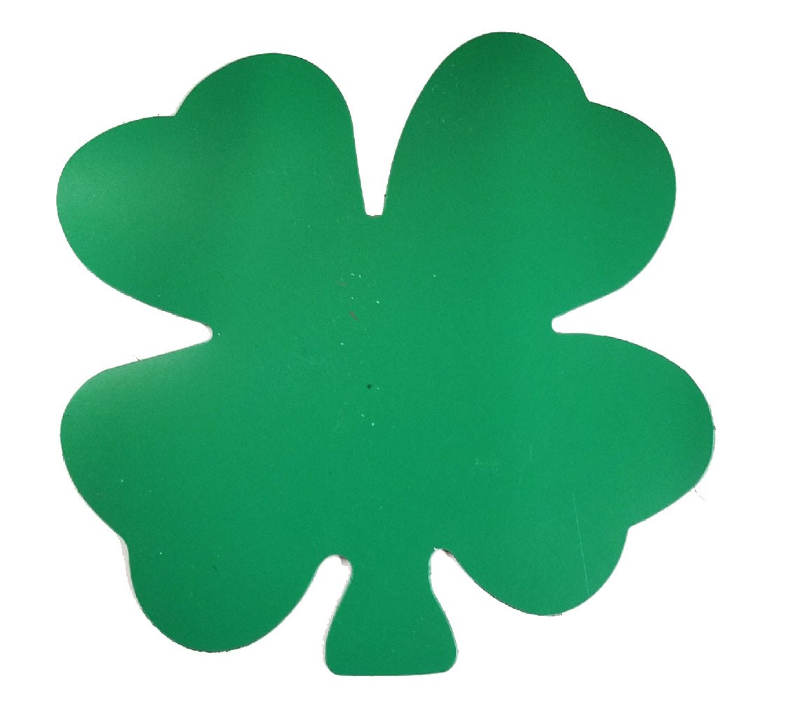 Die-Cut Magnetic - Large Single Color Four Leaf Clover-3