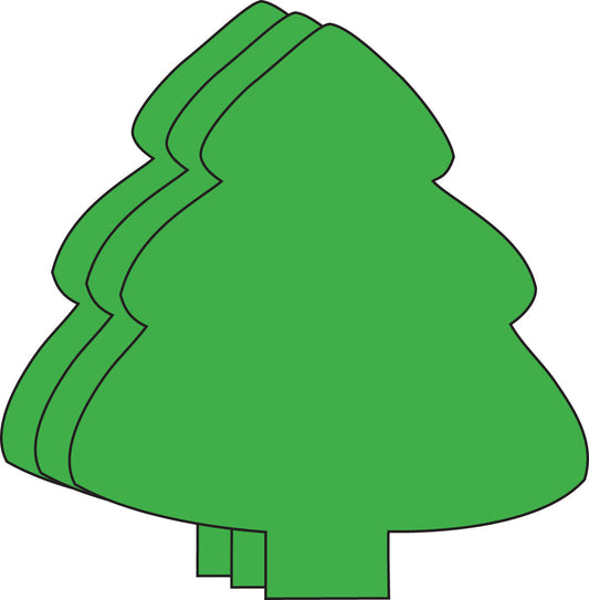 Die-Cut Magnetic - Large Single Color Evergreen Tree-0