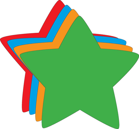 Die-Cut Magnetic - Large Assorted Color Star-0