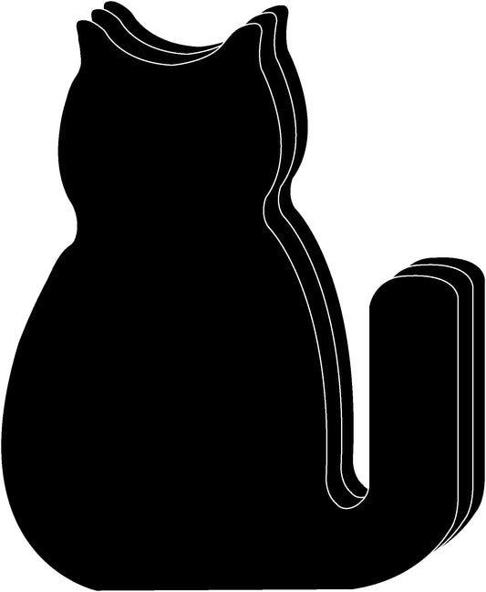 Die-Cut Magnetic - Super Single Color Halloween Black Cat-0
