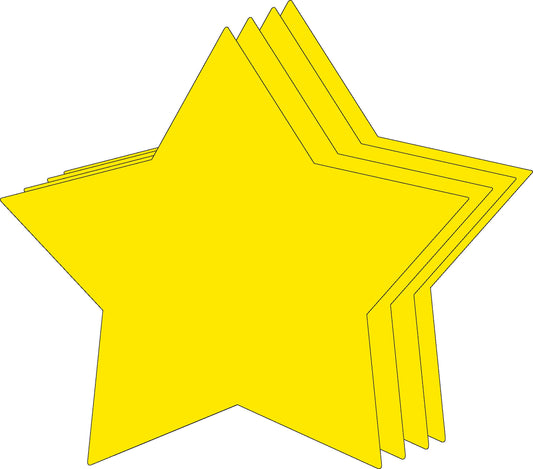 Die-Cut Magnetic - Super Single Color Star-0
