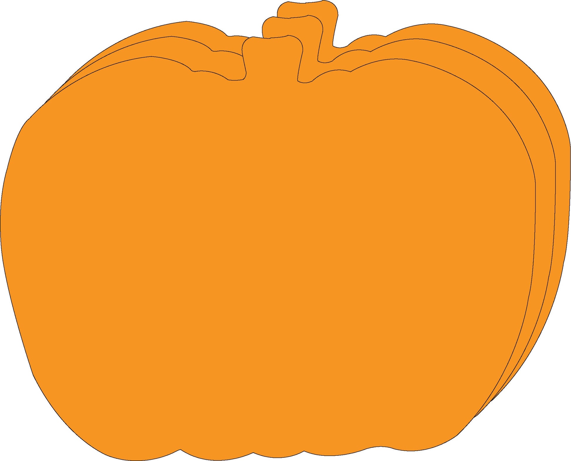 Die-Cut Magnetic - Super Single Color Pumpkin-0