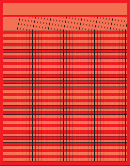 SHAPES ETC. Vertical Chart - Red-0