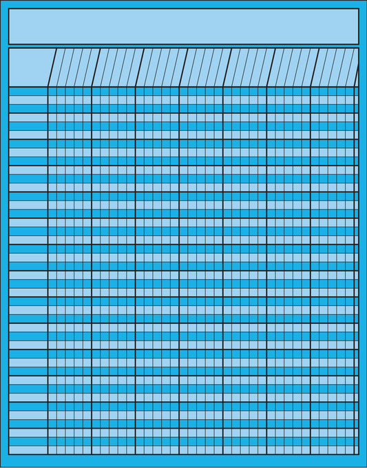 SHAPES ETC. Vertical Chart - Blue-0
