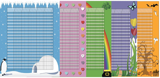 SHAPES ETC. Theme Incentive Chart - Set of 5-0