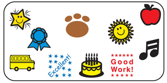 SHAPES ETC. Teacher's Incentive Stamp-  Set of 10-0