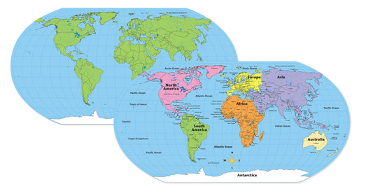 SHAPES ETC. World Practice Map Combo Pack- 8” x 16”-0