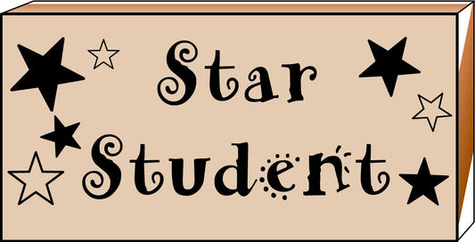 SHAPES ETC. Teacher's Stamp - Star Student-0