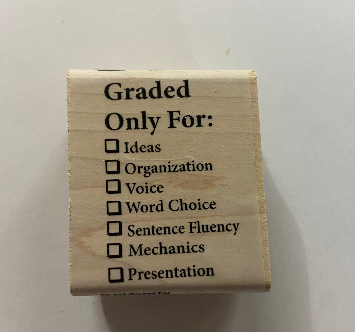 SHAPES ETC. Teacher's Stamp - Graded For-1
