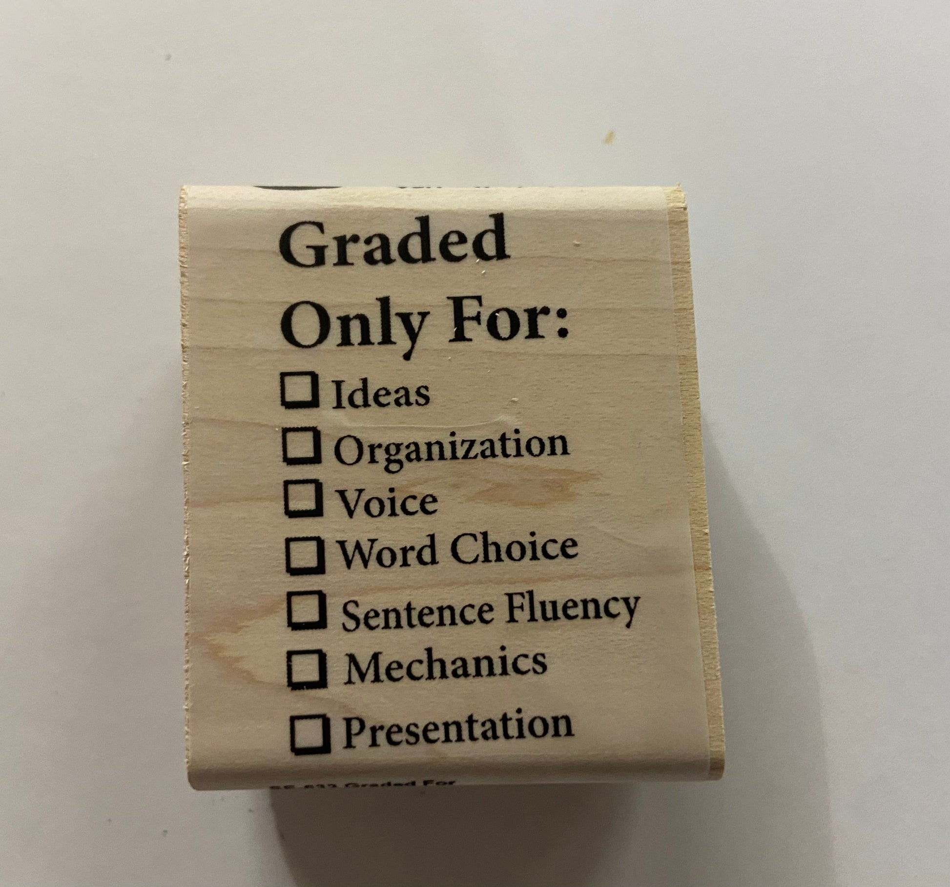 SHAPES ETC. Teacher's Stamp - Graded For-1