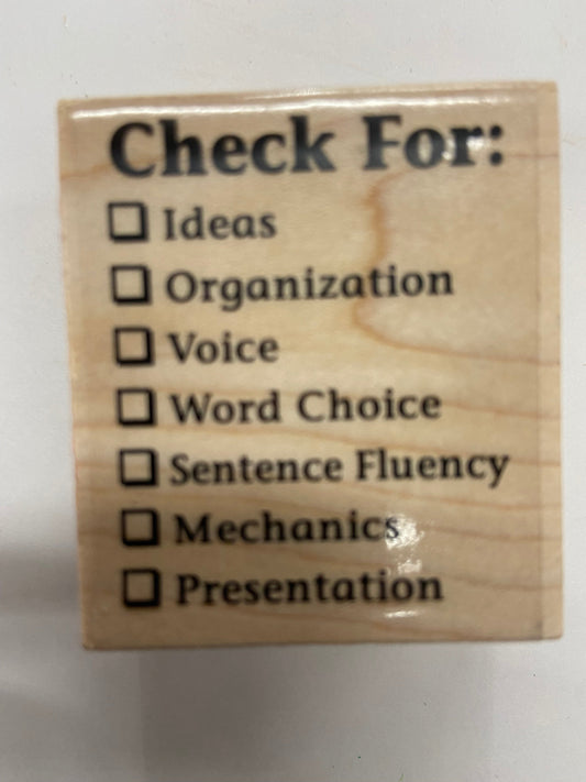 SHAPES ETC. Teacher's Stamp - Check For-0