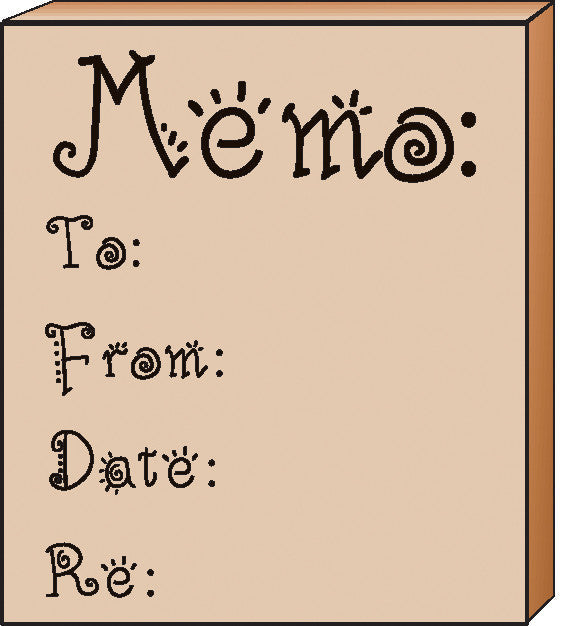 SHAPES ETC. Teacher's Stamp - Memo-3