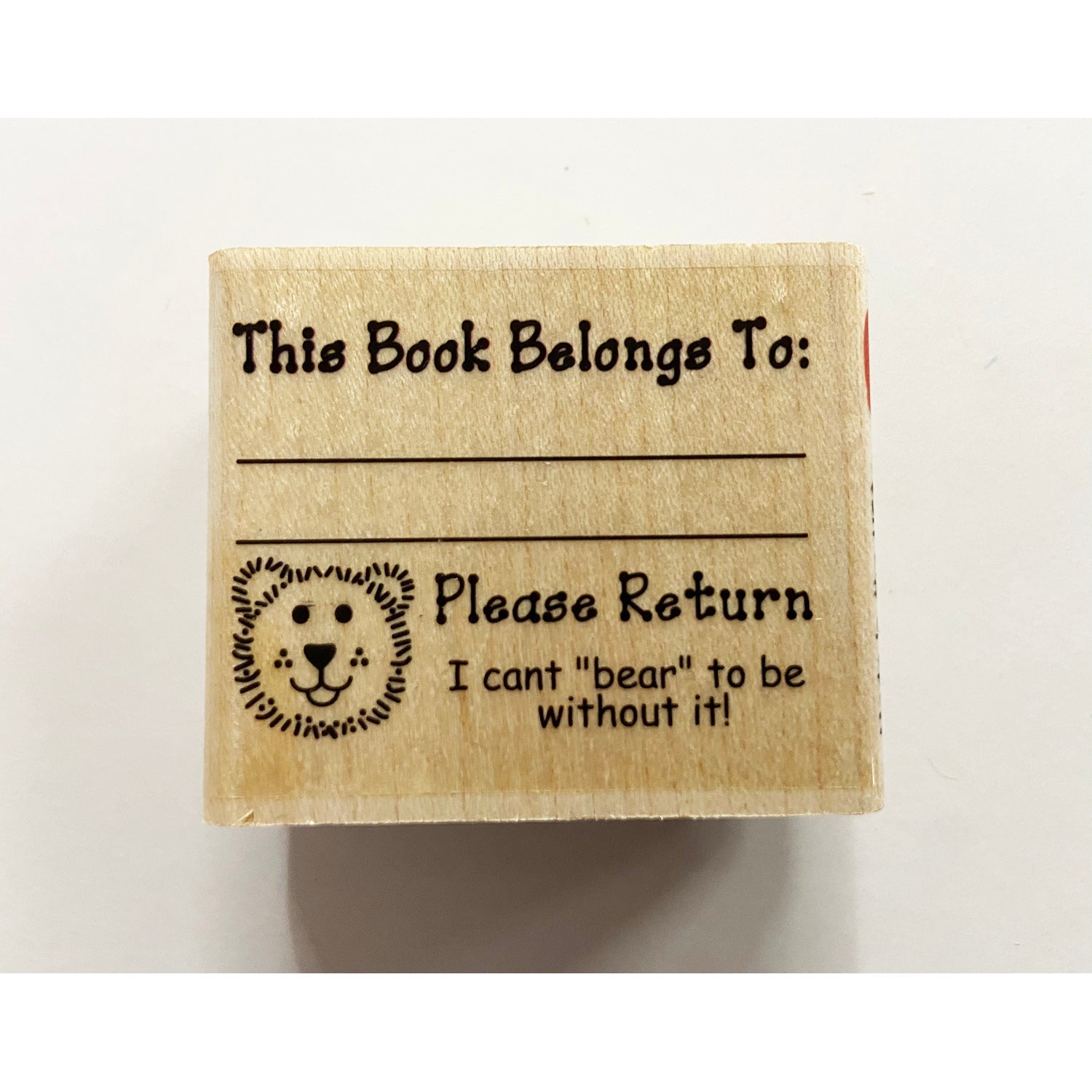SHAPES ETC. Teacher's Stamp - Bear Book Belongs-0