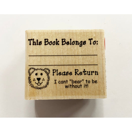 SHAPES ETC. Teacher's Stamp - Bear Book Belongs-0