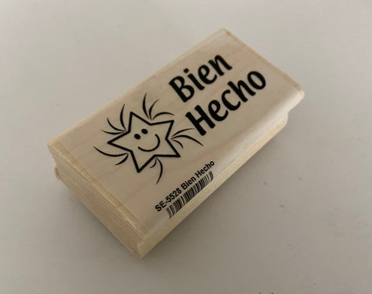 SHAPES ETC. Teacher's Stamp Spanish - Bien Hecho (Good Job)-0