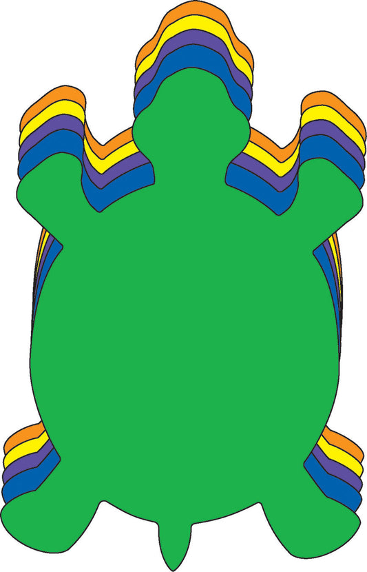 SHAPES ETC. Turtle Assorted Color Creative Cut-Outs- 3”-0
