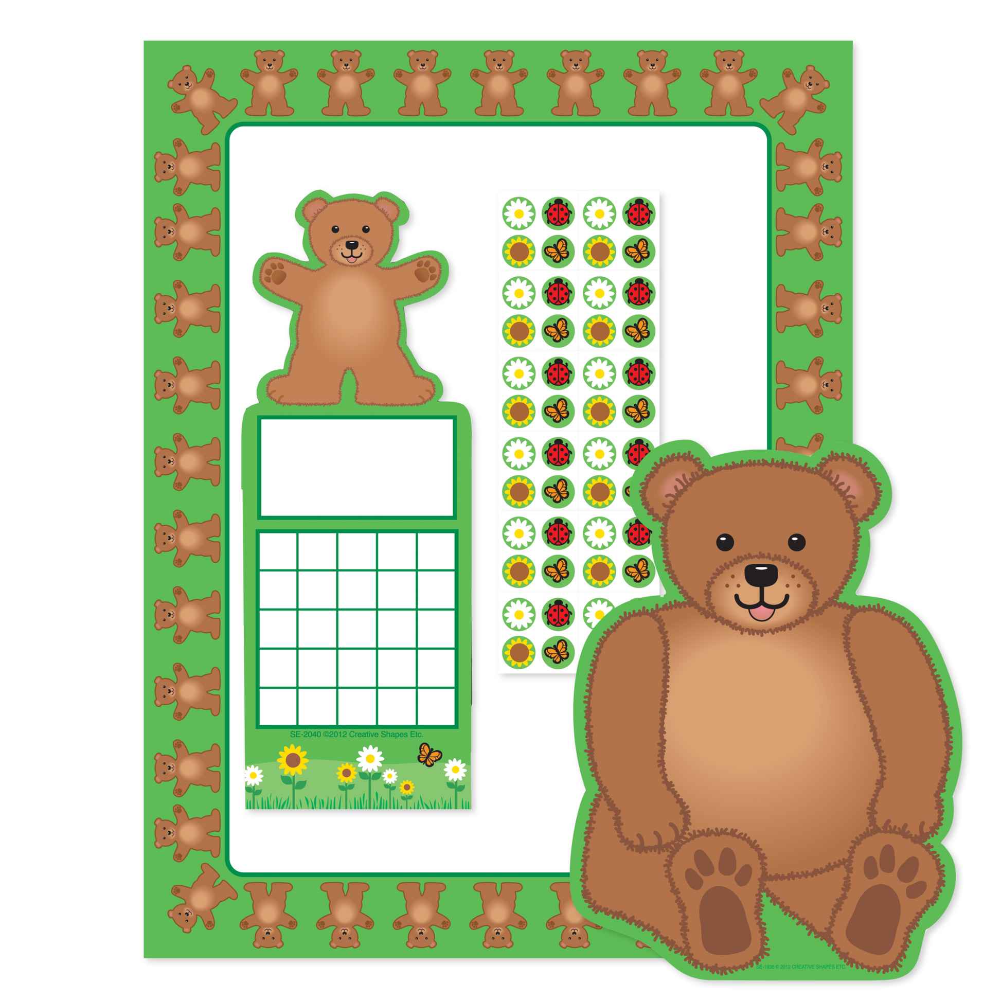 SHAPES ETC.SHAPES ETC. Stationery Set - Teddy Bear-0