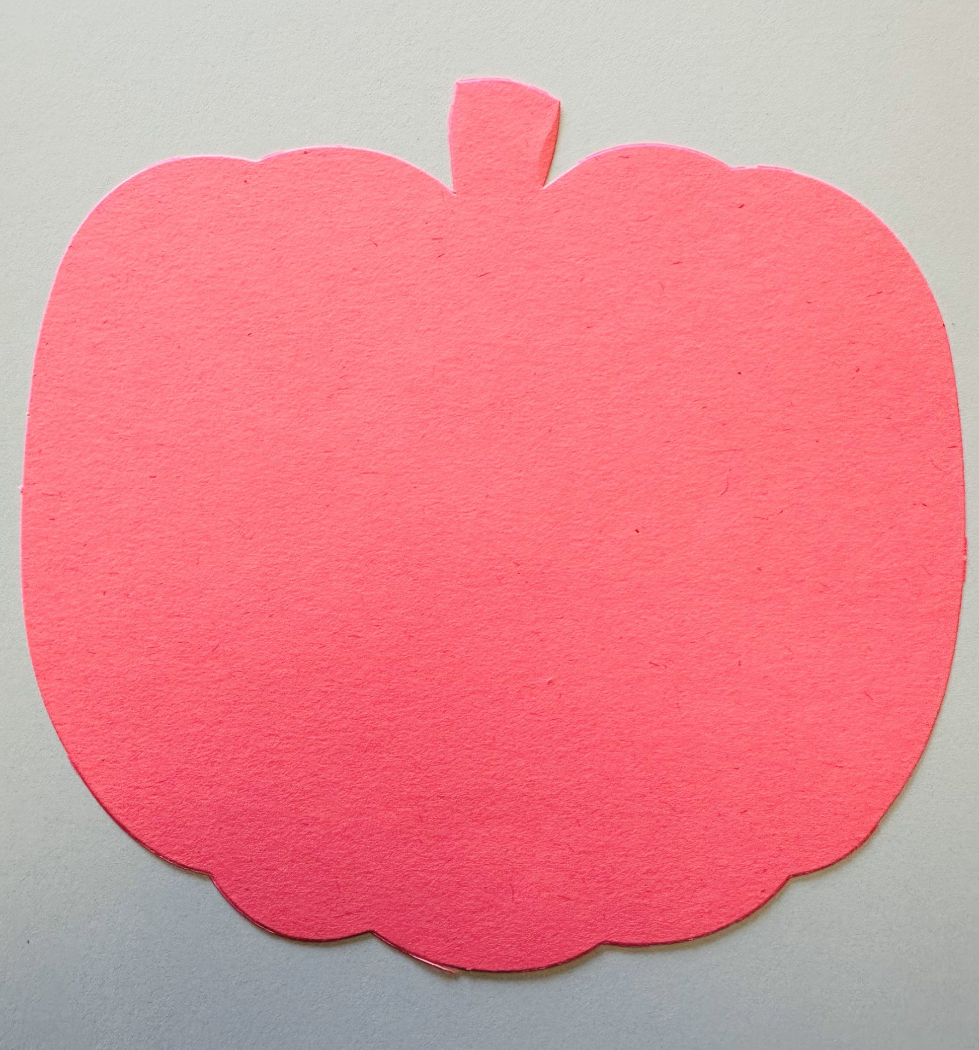 SHAPES ETC.  Large Single Color Cut-Out - Pretty in Pink-O-Ween Pumpkin-1