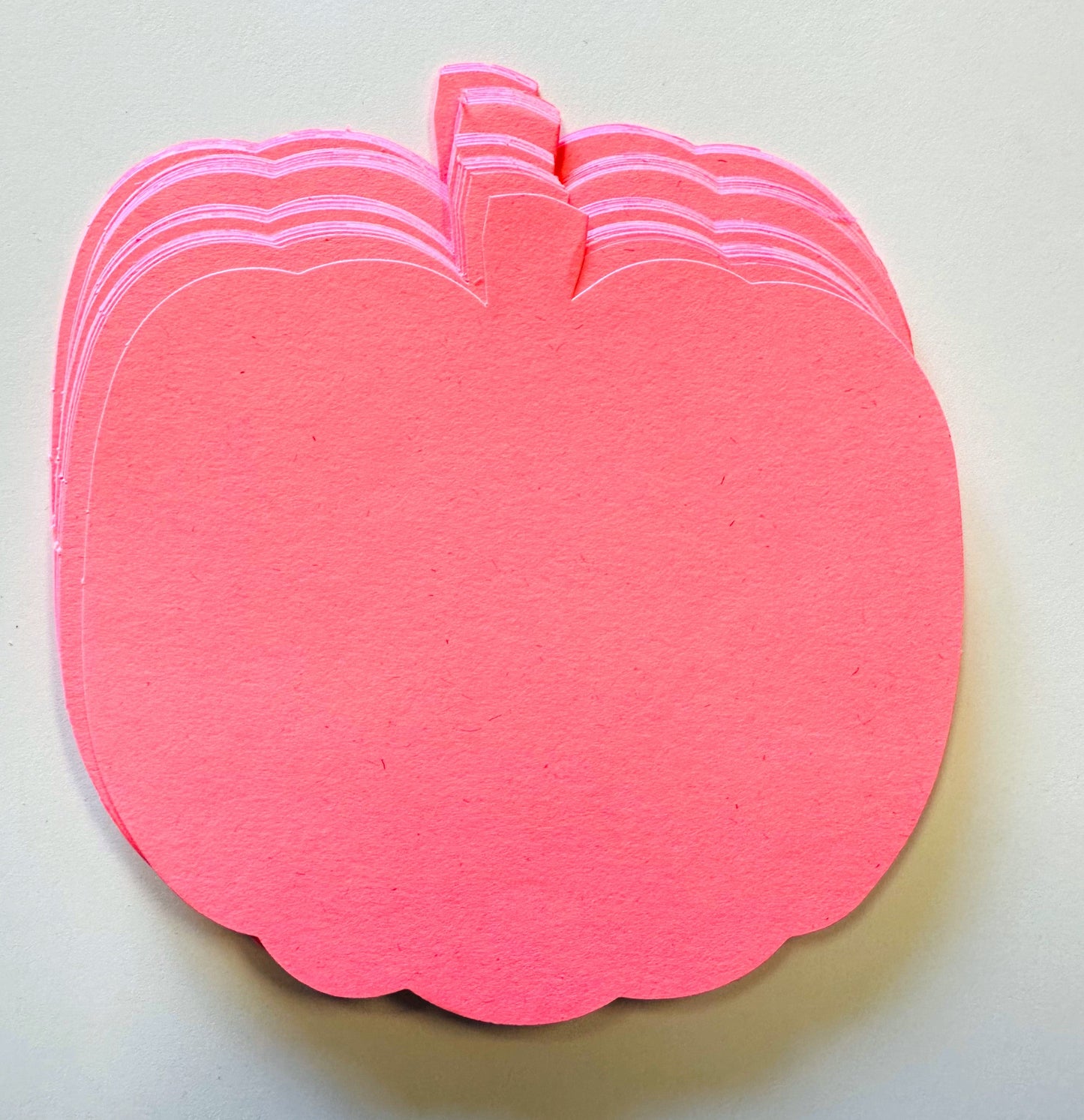 SHAPES ETC.  Large Single Color Cut-Out - Pretty in Pink-O-Ween Pumpkin-2