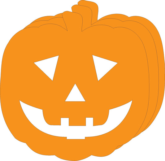 Die-Cut Magnetic - Large Single Color Jack O Lantern-0