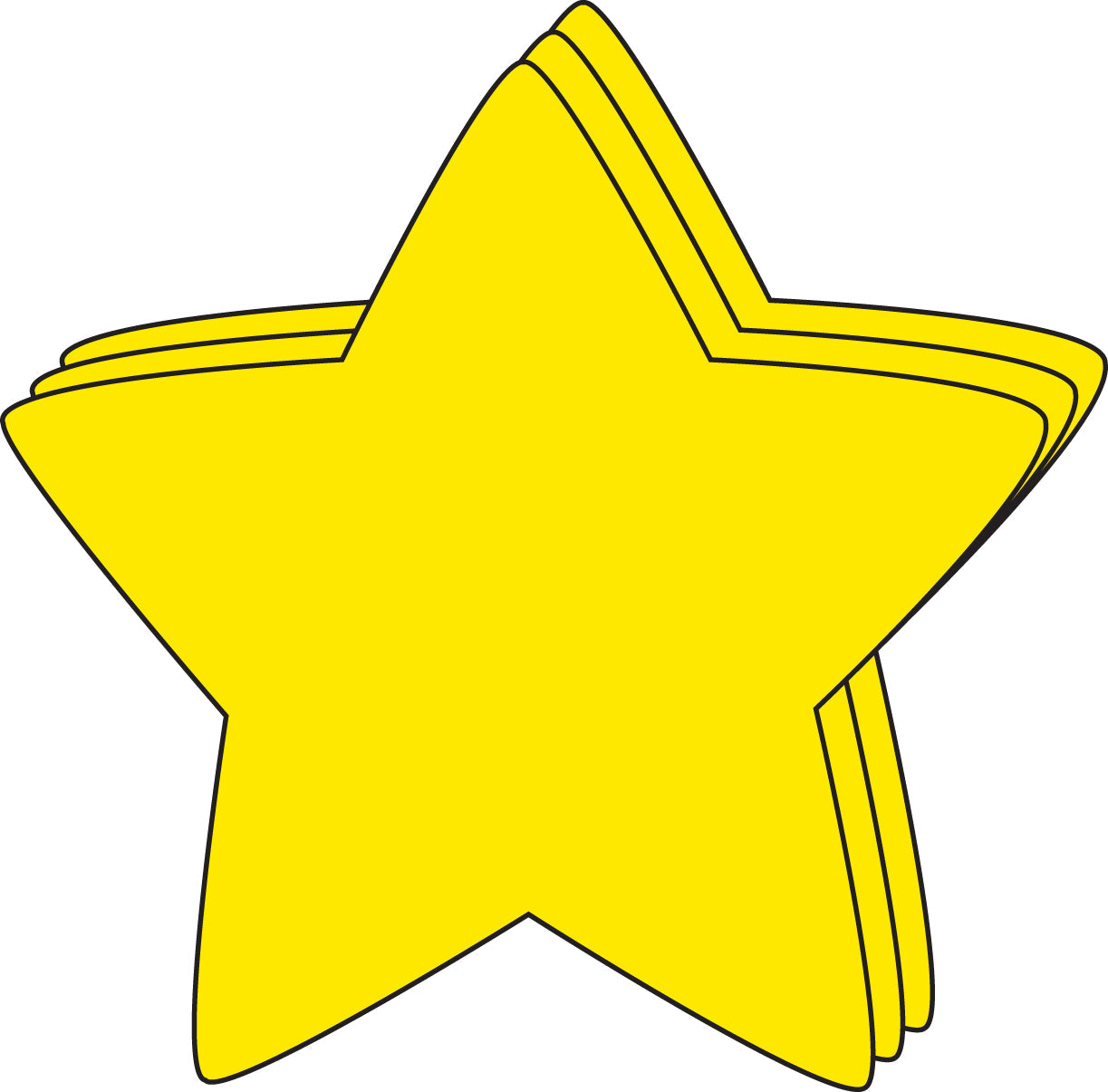 Die-Cut Magnetic - Large Single Color Star-0