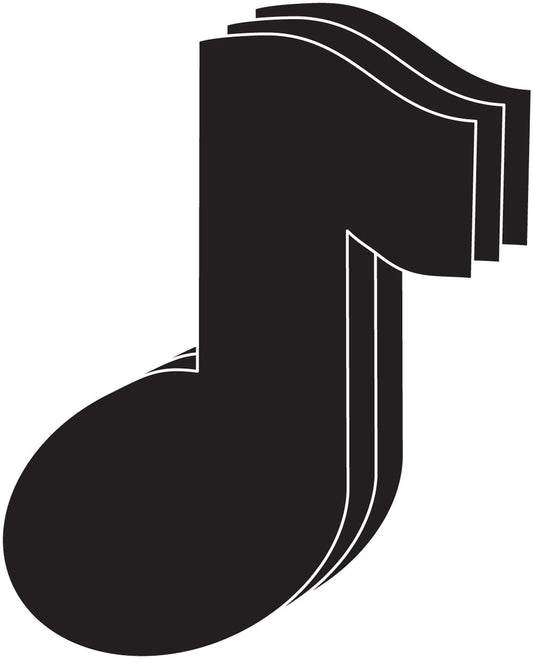 Die-Cut Magnetic - Large Single Color Music Note-0