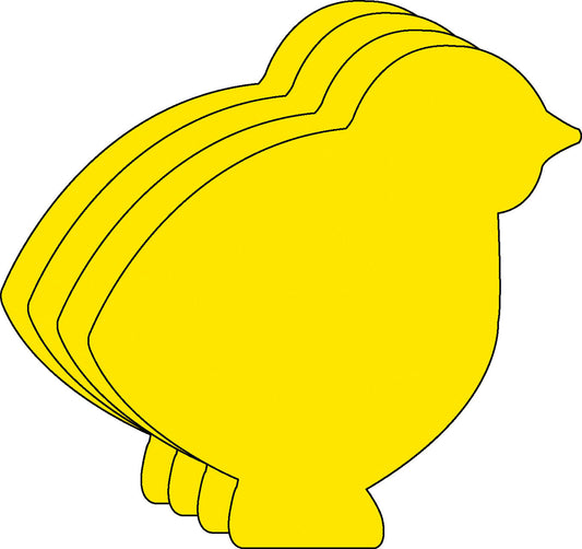 SHAPES ETC.Large Single Color Cut-Out - Chick-0
