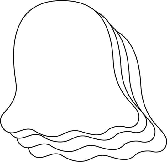 Die-Cut Magnetic - Large Single Color Ghost-0