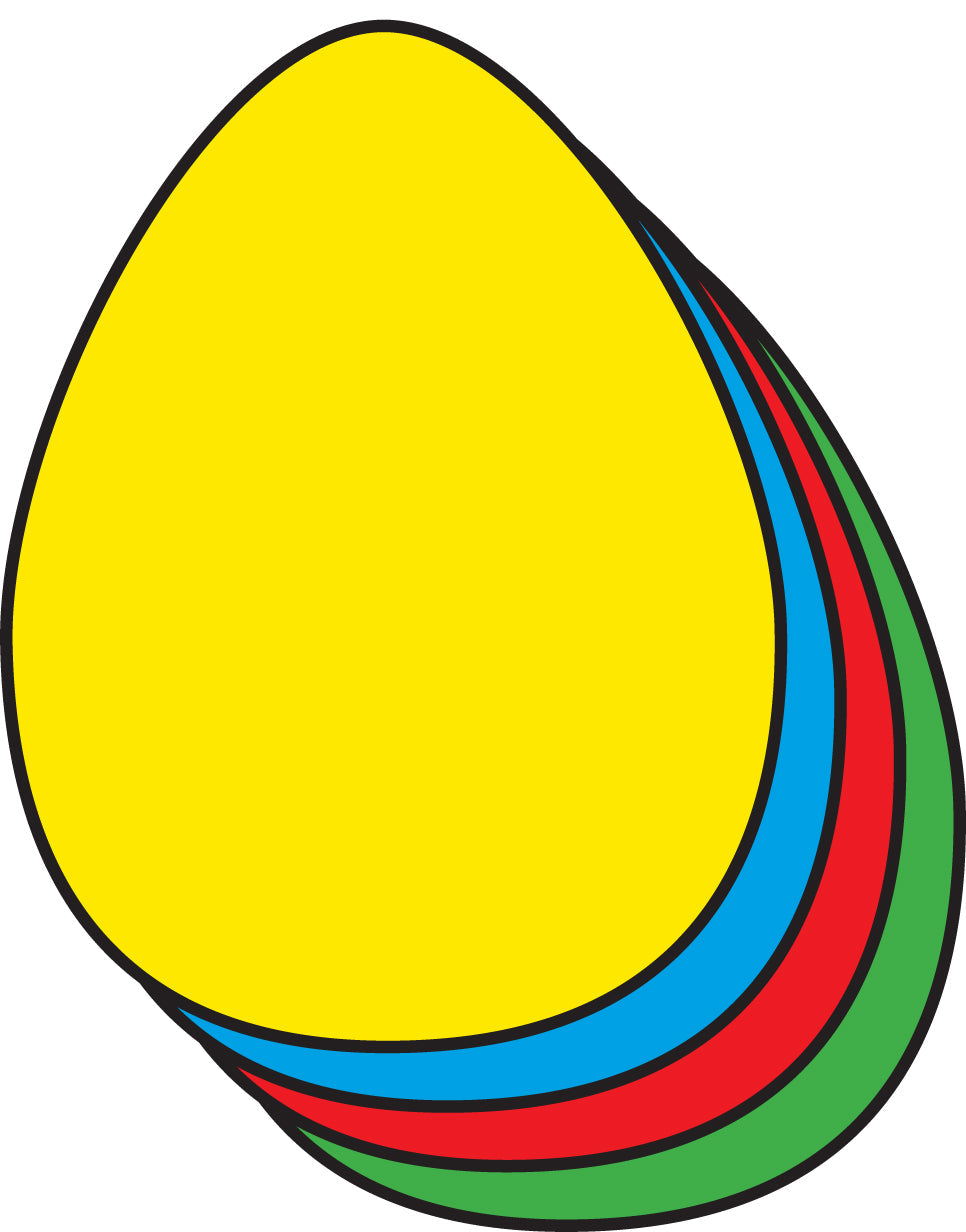 Die-Cut Magnetic - Large Assorted Color Egg-1